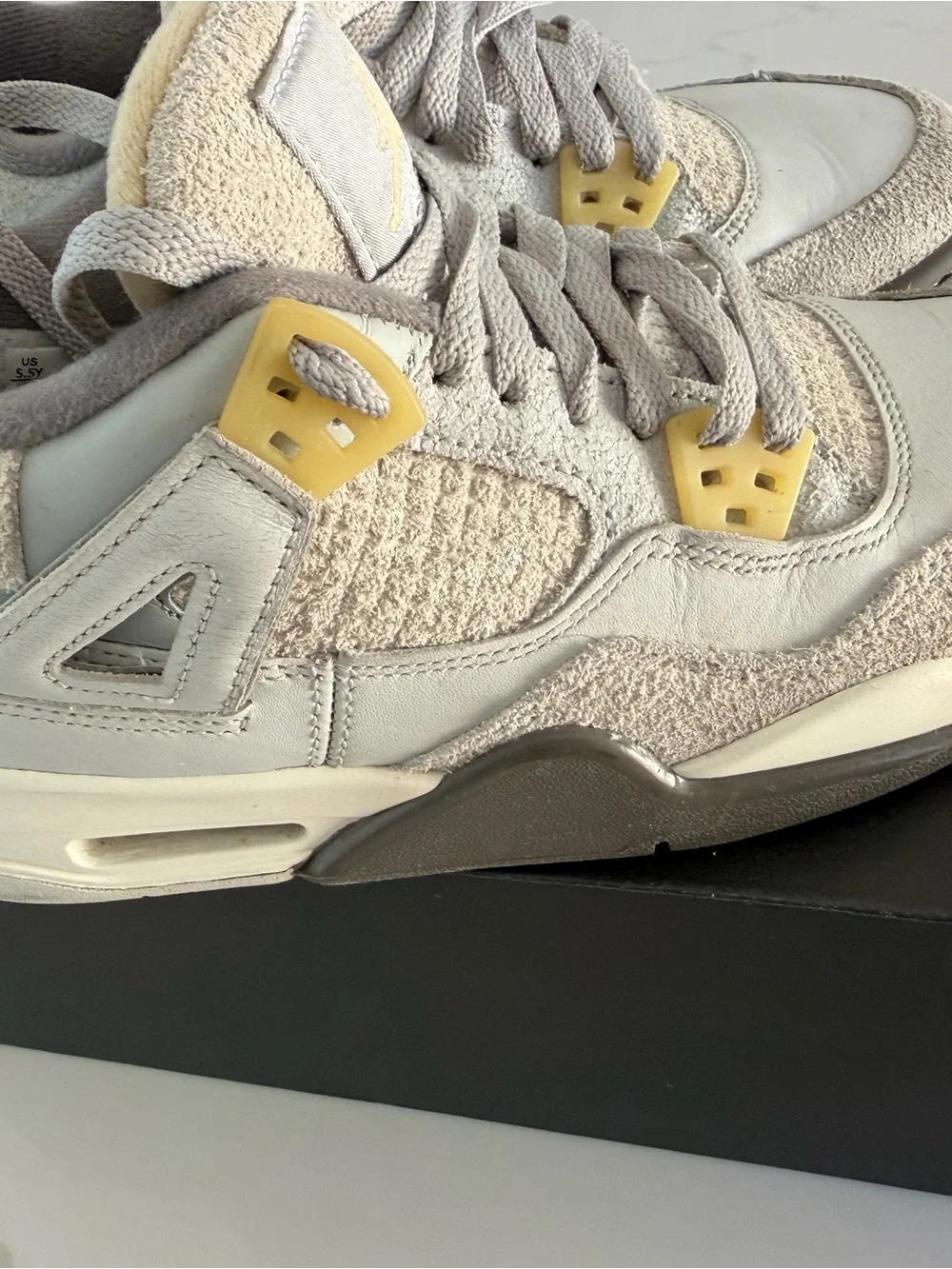 Jordan Kids Sneakers in White, Gray and Black